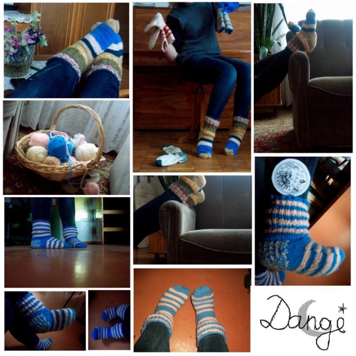 Various knit socks