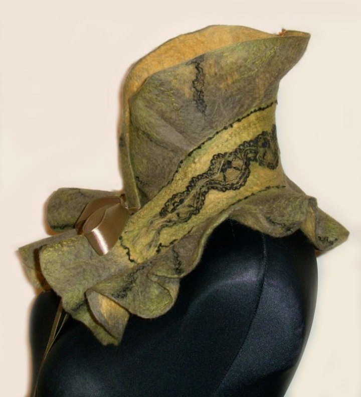 Collar and wristlets Khaki picture no. 3