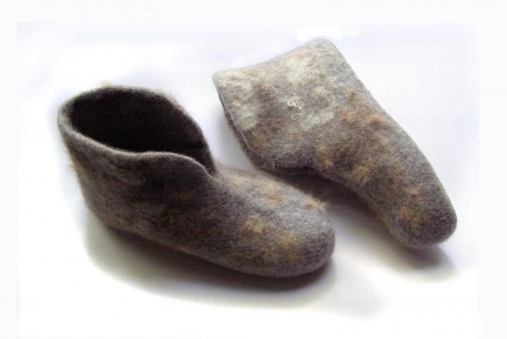 Felt boots " mist "