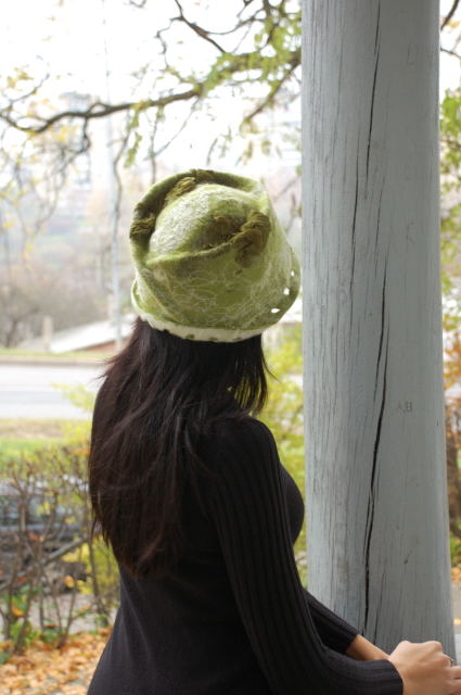 Forest fairy moss hat :)