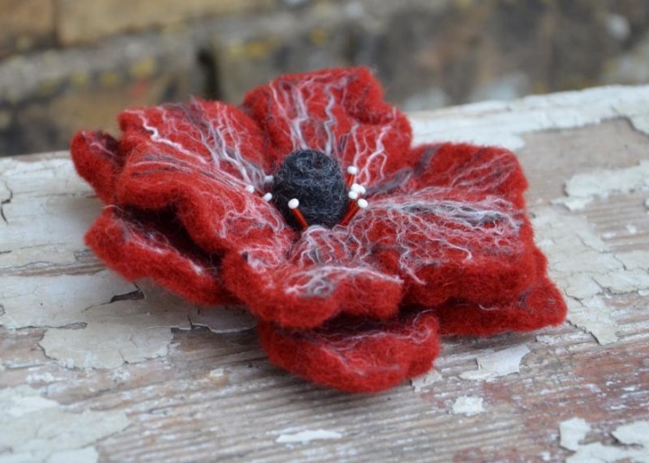 -Flower brooch