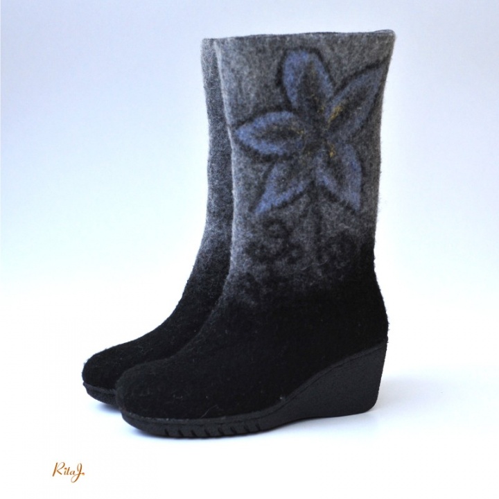 Veltinio batai "Black&grey "