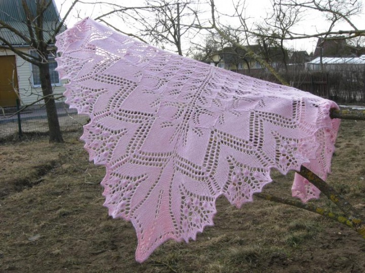 Pink scarf