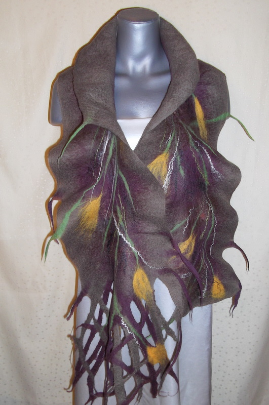 long scarf with net