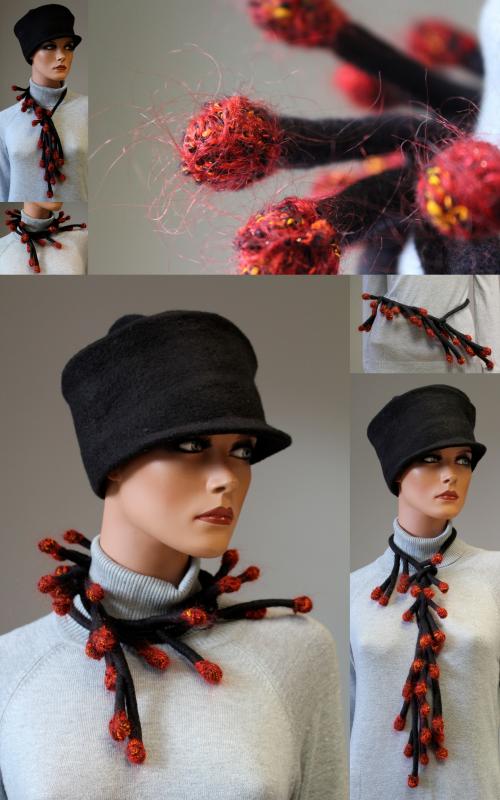 Felt decoration " puff "