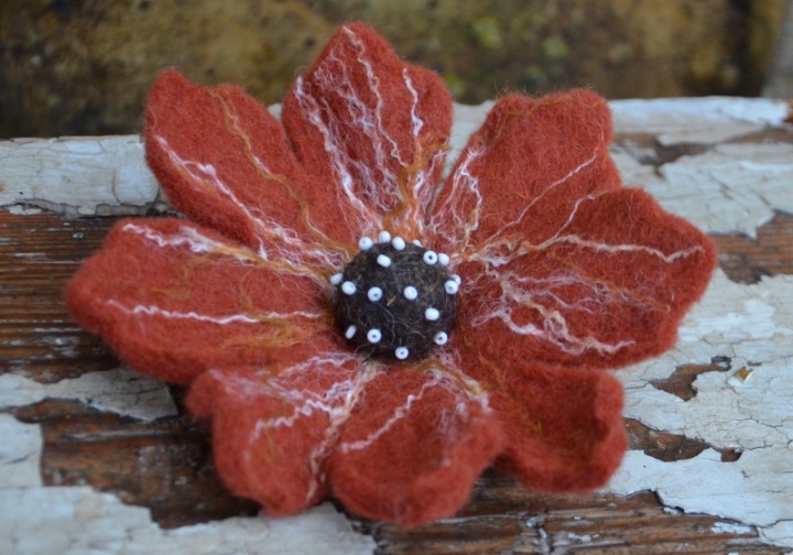 -Flower brooch