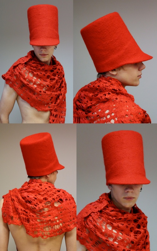 Felt hat " Red & quot soldier;