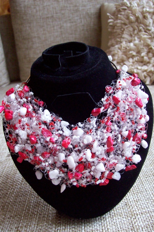 White stones and coral