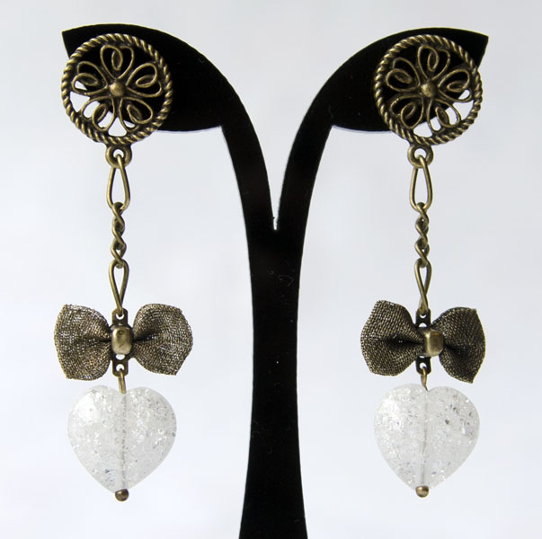 Earrings " Ice heart "