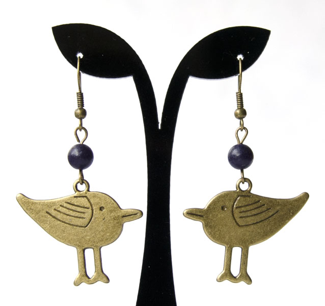 Earrings " birds "