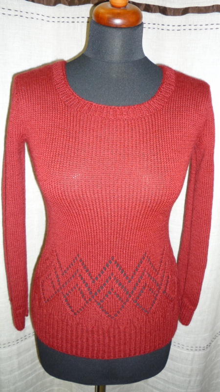 burgundy sweater