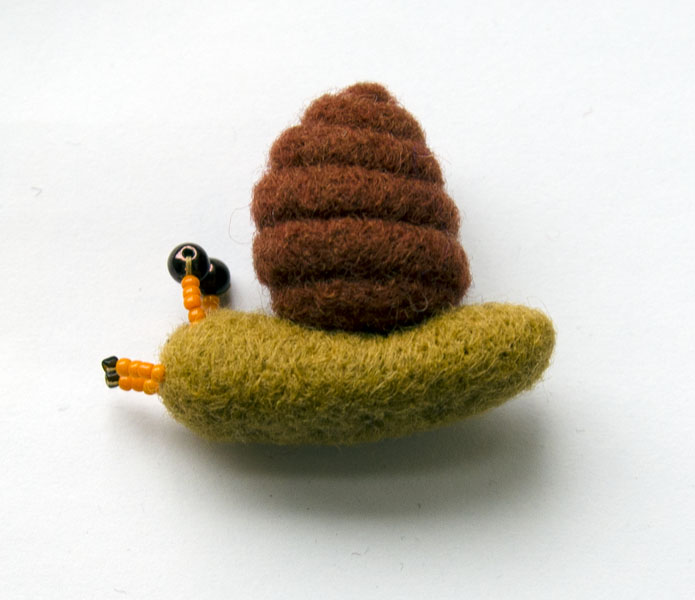 Brooch " snail "
