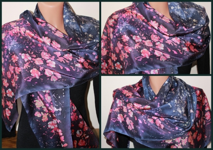 Wax apple, silk scarf