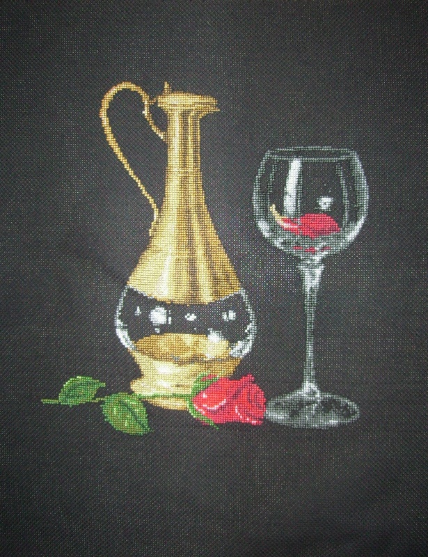 A glass of wine