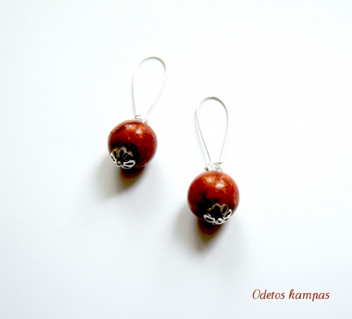 Sponge coral earrings