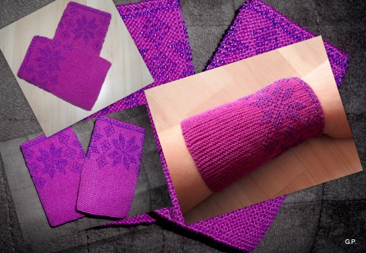 Purple wristlets