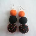 The trio - Earrings - felting