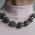 Silver gray - Necklaces - felting