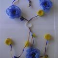 Birthday violets - Necklaces - felting
