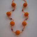 Oranges - Necklaces - felting