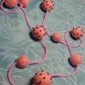 " Pink Hedgehogs " - Necklaces - felting