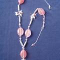 Pink necklace - Necklace - beadwork