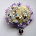 lilac - Brooches - beadwork