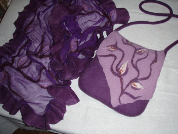 Set - Aubergine - Wraps & cloaks