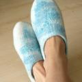 Sea waves ... - Shoes & slippers - felting