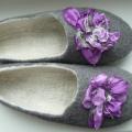 gray lovers - Shoes & slippers - felting