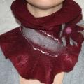 Wool collar - Scarves & shawls - felting