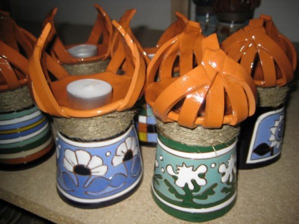 candlesticks small -liepsnelės - Ceramics