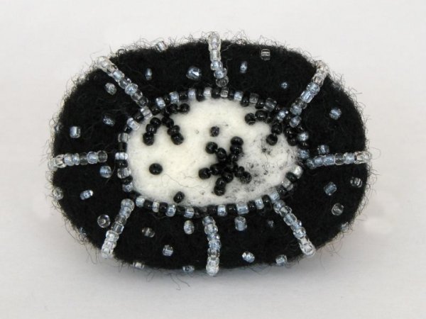 Black and white - Brooches