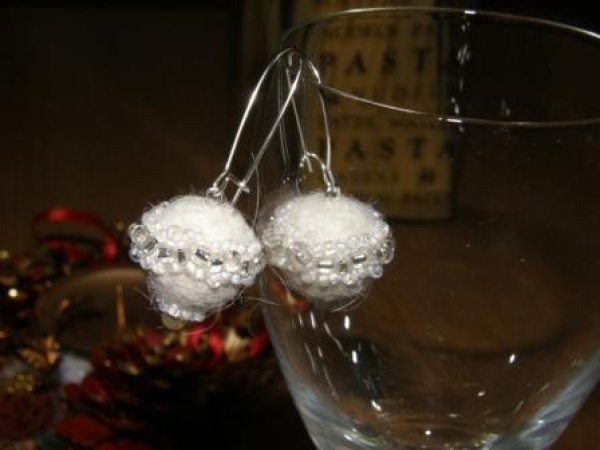snow and sugar - Earrings