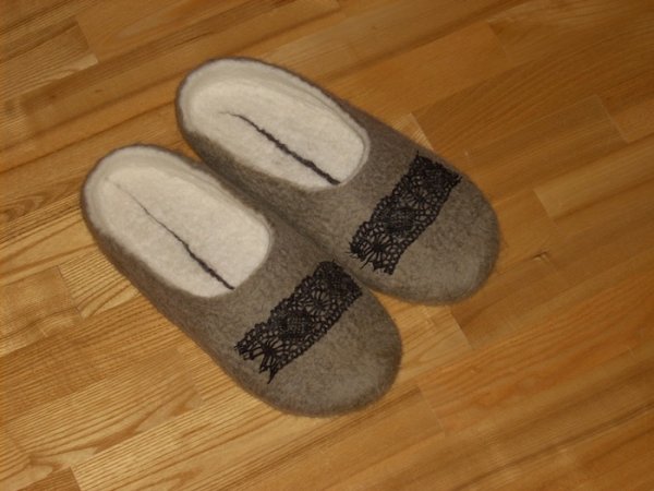 Tapukai- Christmas Lace (wool, felt - Shoes & slippers