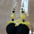 Decorated and warm :) - Earrings - felting