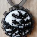 Night Snow coat .. - Necklaces - felting