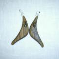 Wooden Askari 0122 - Earrings - beadwork