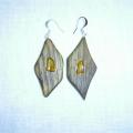 Wooden earrings 0125 - Earrings - beadwork