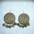 Wooden earrings 0171 - Earrings - beadwork