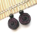 Spiral - Earrings - felting