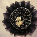 Black - Brooches - felting