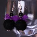 The tiny luxury - Earrings - felting