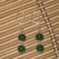 Damaged glass auskariukai - Earrings - beadwork