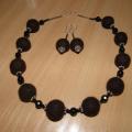 necklace with black agate stones - Kits - felting