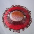 with agate - Brooches - felting