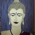 Budha - Oil painting - drawing