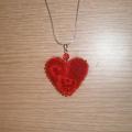 Love pulsating heart - Necklaces - felting
