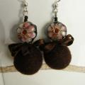 Chocolates - Earrings - felting