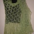 Spring-green party (180x60) - Wraps & cloaks - knitwork